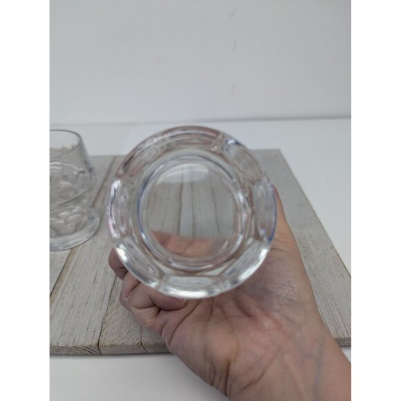 Set of 2 Vintage Honeycomb Georgian Tumbler Juice Water Glass 3 7/8" Tall Clear - Picture 5 of 10